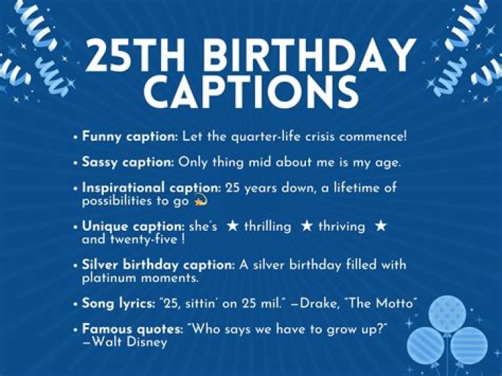 25th Birthday Captions for Instagram: Celebrate in Style!