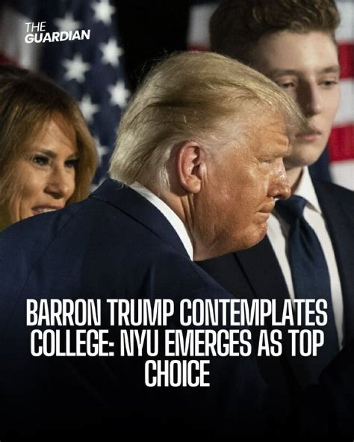 Barron Trump College Choice: Exploring His Educational Journey