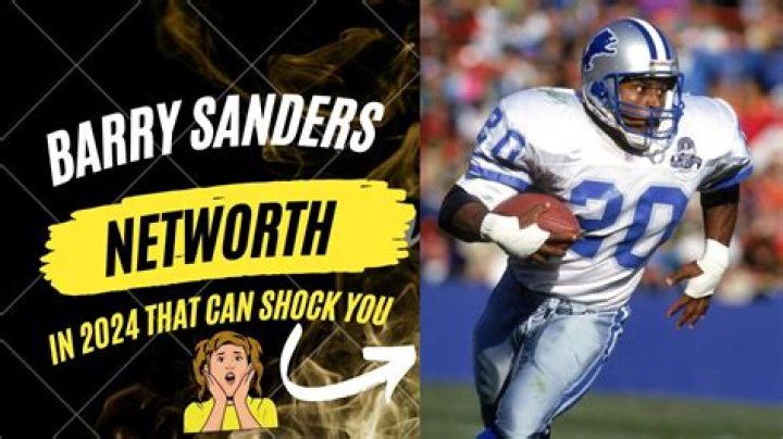 Barry Sanders Net Worth in 2023: A Deep Dive into the NFL Legend's Wealth