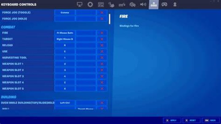 Best Keyboard and Mouse Settings for Fortnite