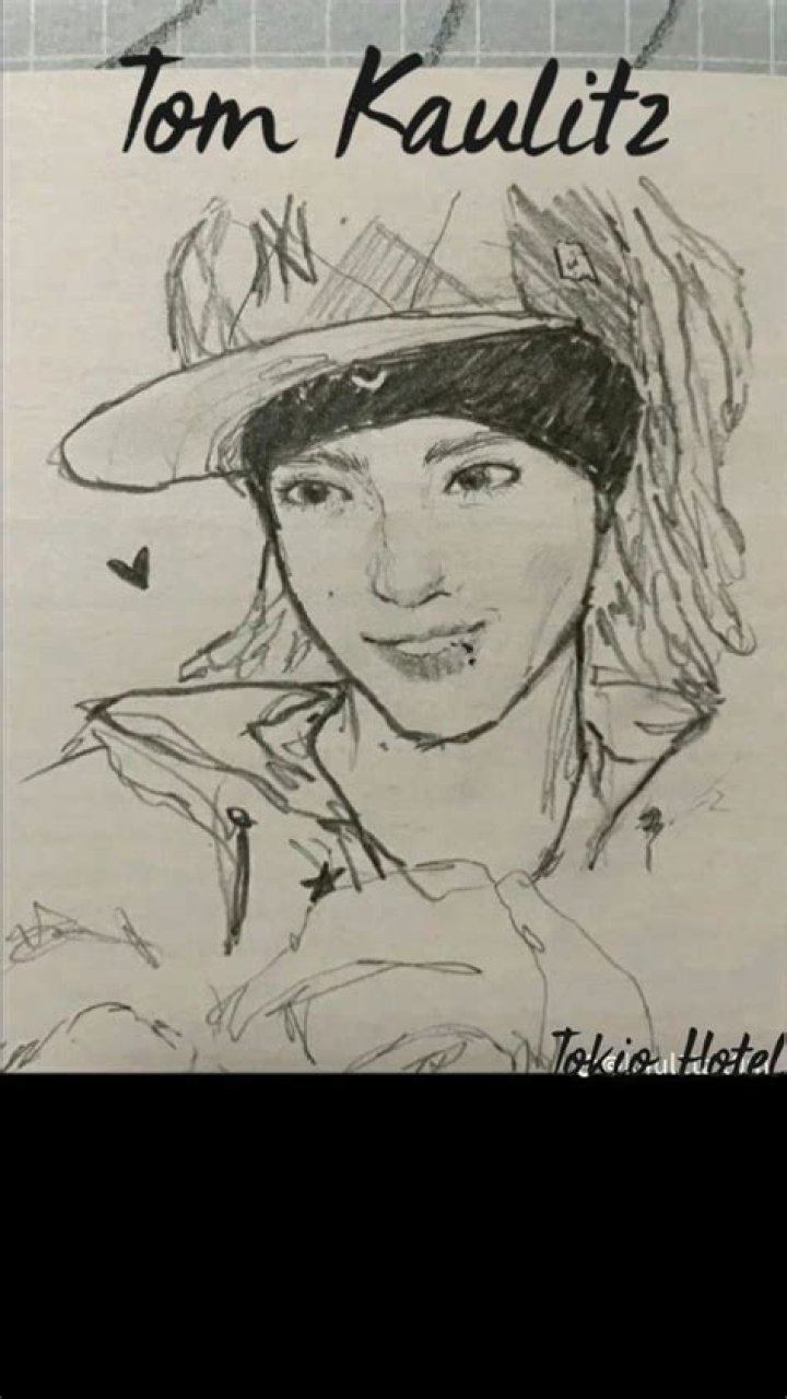 Captivating Tokio Hotel Drawings: Tom with Sunglasses