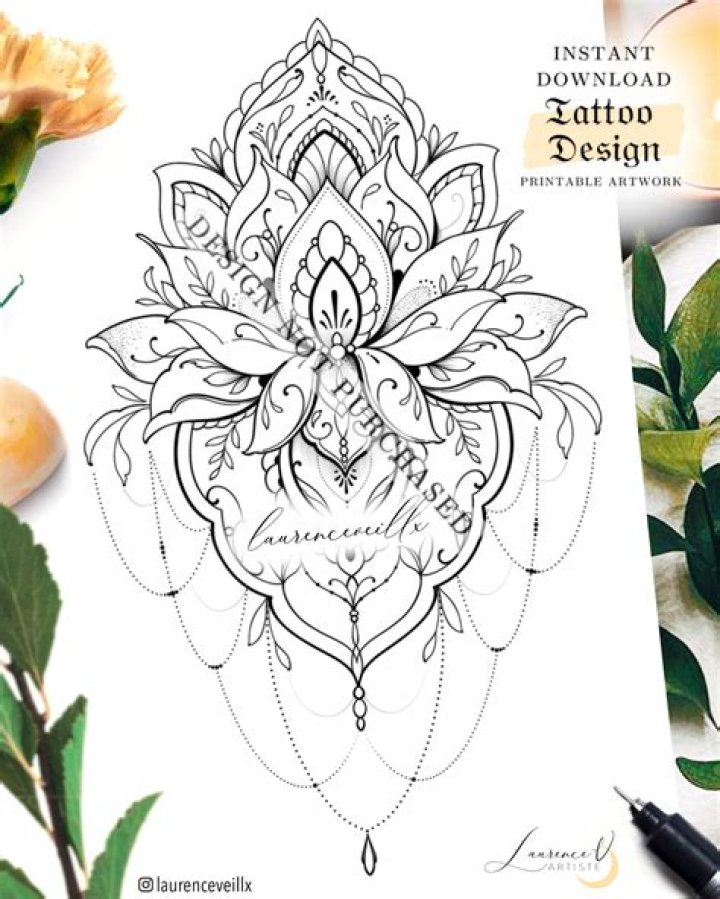 Creative and Inspiring Outline Thigh Tattoo Drawings: A Comprehensive Guide