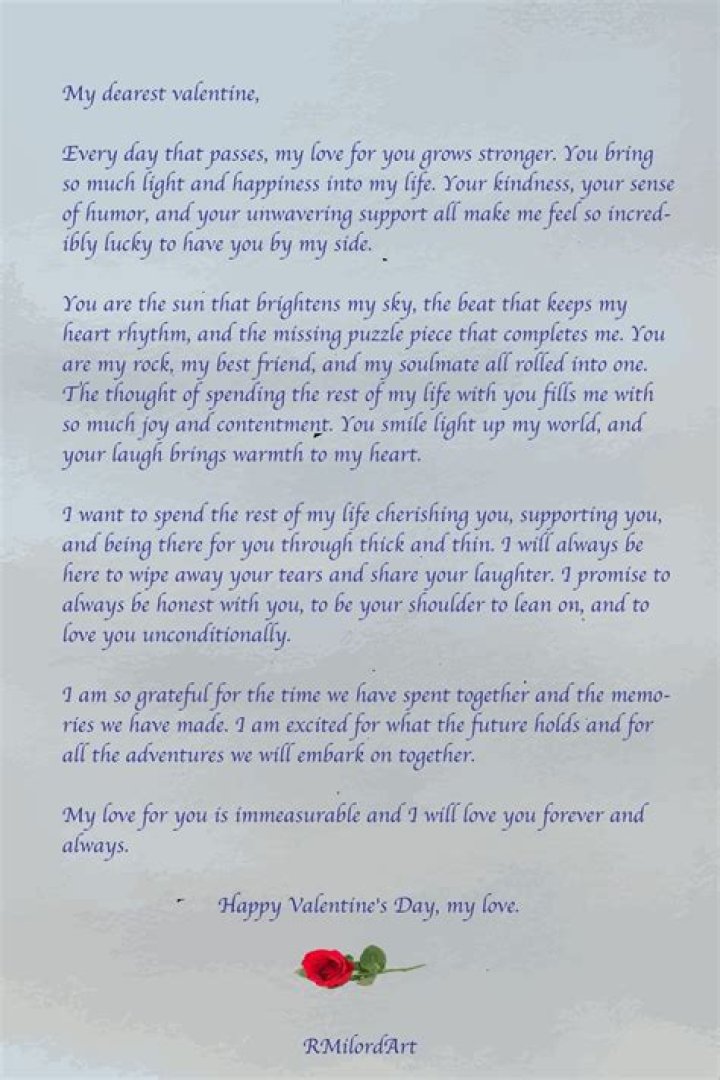 Cute Valentine's Day Paragraphs for Him