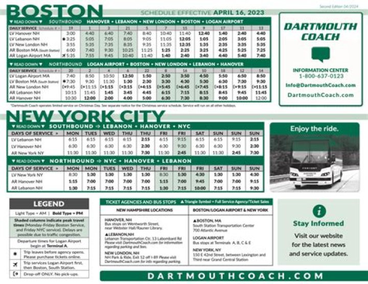 Dartmouth Coach Schedule: Your Ultimate Guide to Traveling with Ease