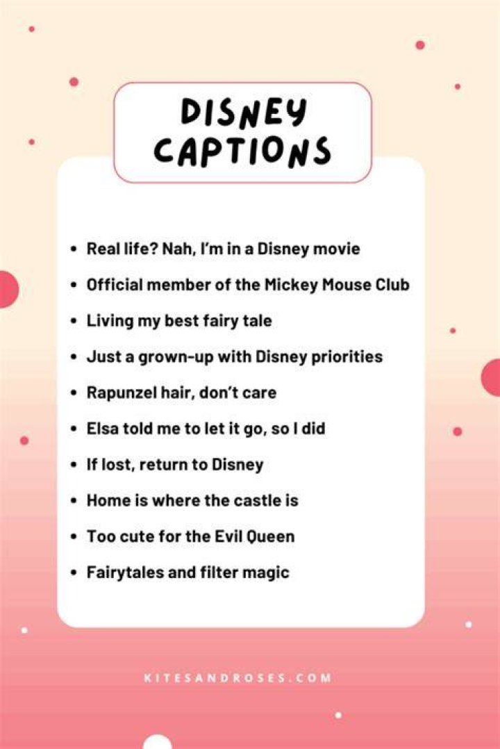 Disney Captions: The Ultimate Guide for Magical Moments