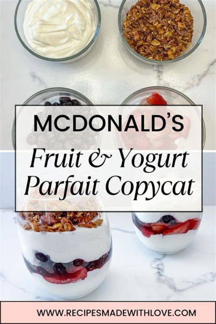 Exploring McDonald's Fruit and Yogurt Parfait: A Delicious and Healthy Treat
