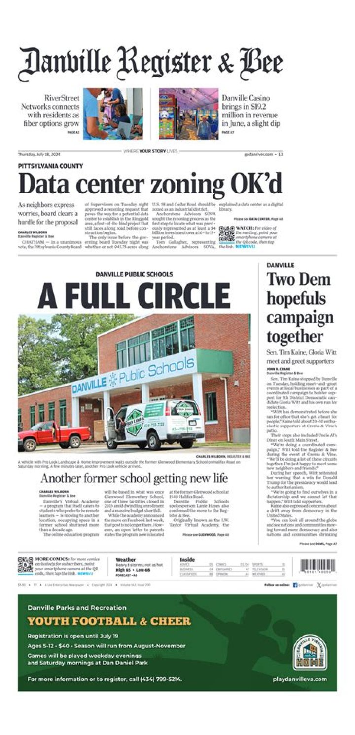 Exploring the Register Bee Newspaper in Danville, Virginia