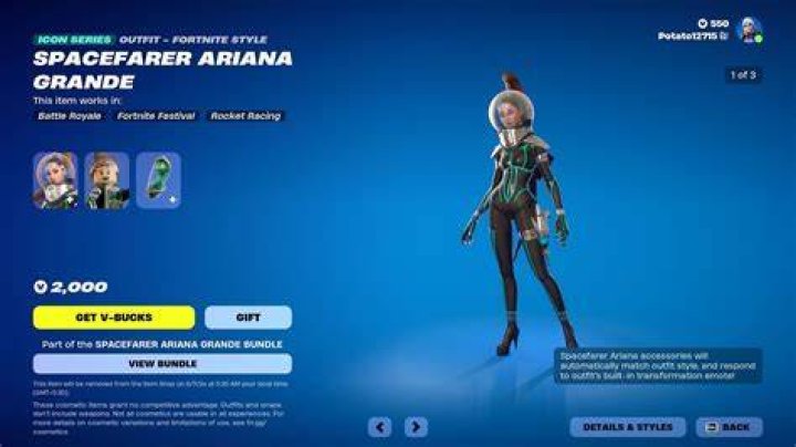 Get Your Own Ariana Grande Skin in Fortnite Today!
