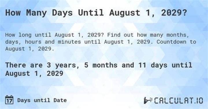 How Many Days Till August 8th: A Comprehensive Countdown Guide