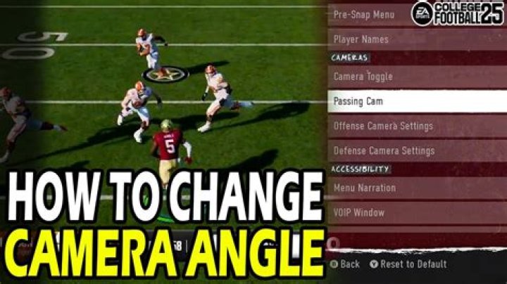How to Change Camera Angle in NCAA 25 Road to Glory