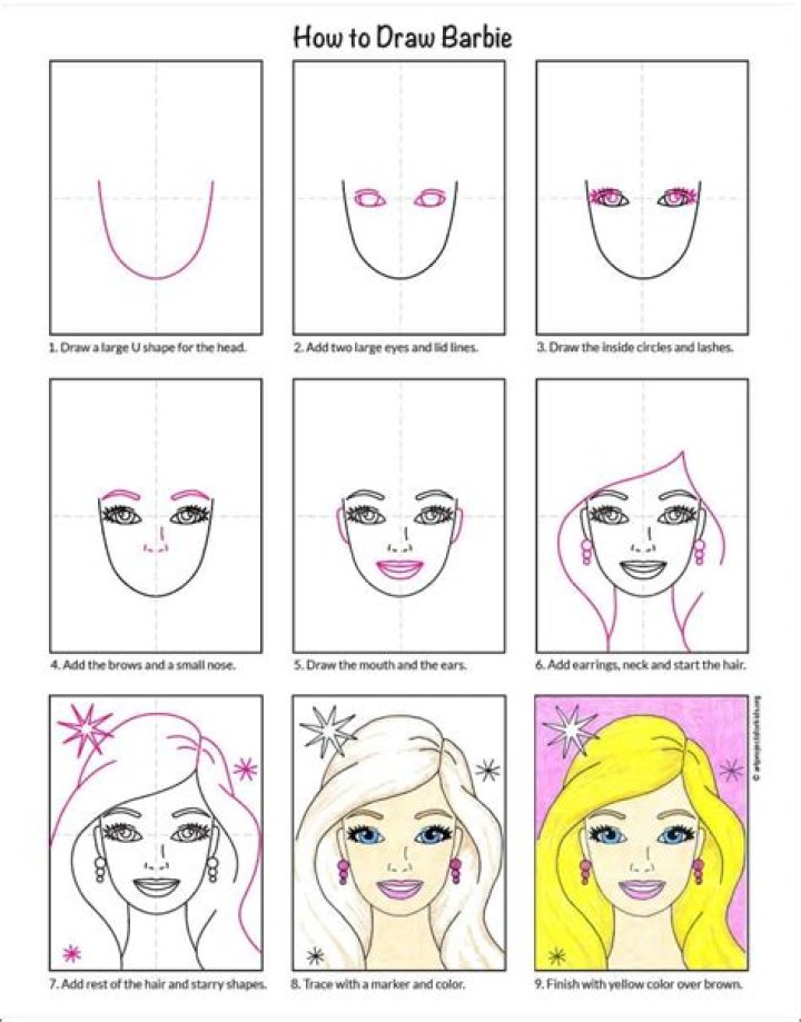 How to Draw a Barbie Doll: A Step-by-Step Guide for Beginners