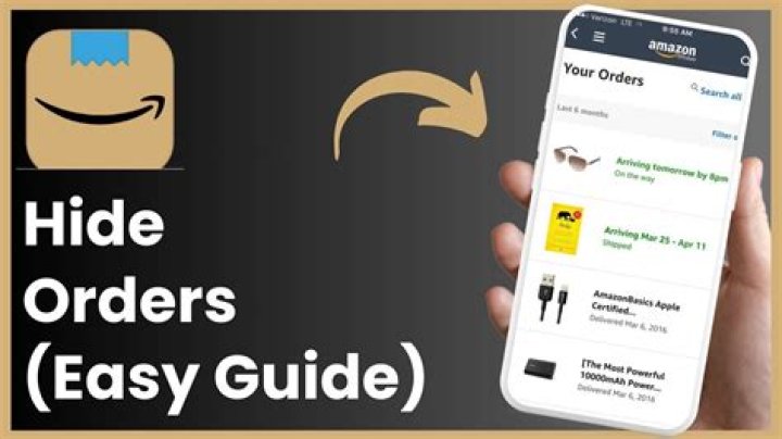 How to Hide Amazon Orders: A Complete Guide