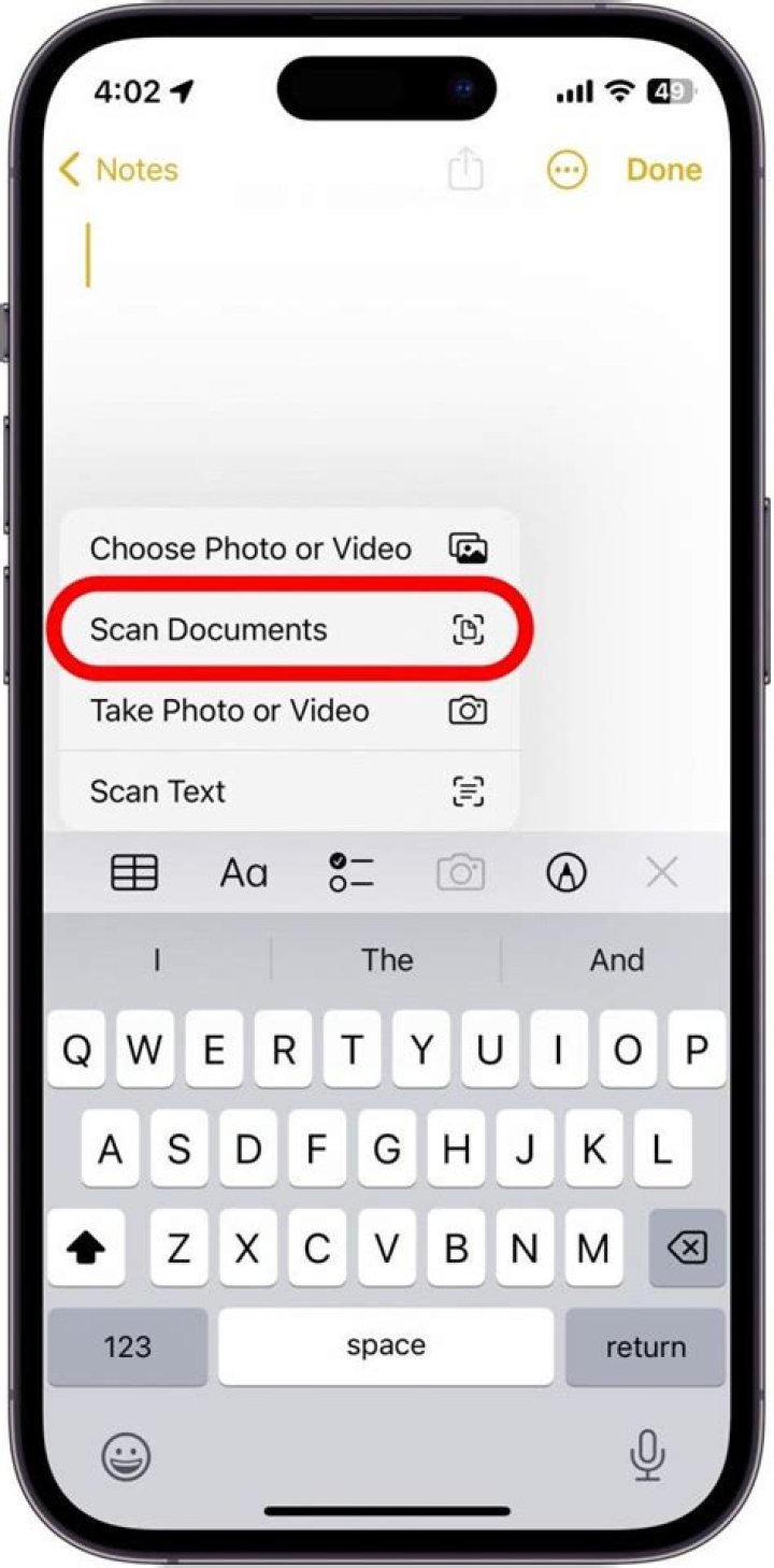 How to Scan a Document in 17.5.1 in iOS 17