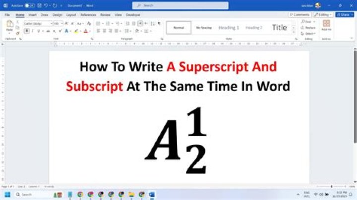 How to Subscript in Word: A Comprehensive Guide