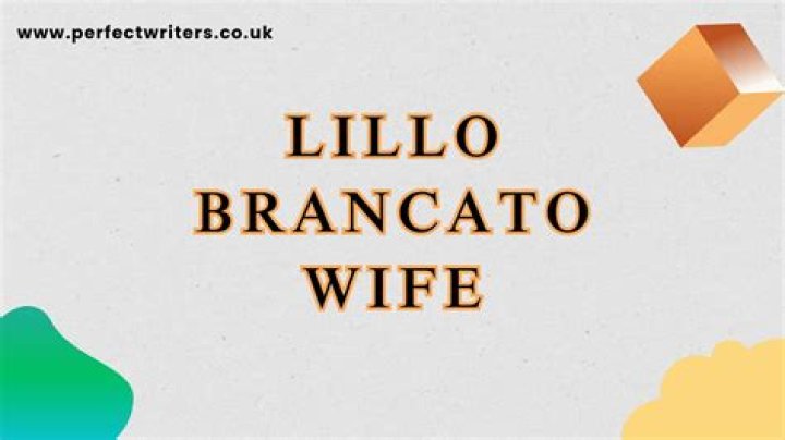 Lillo Brancato's Wife: An Insight into His Life and Relationship