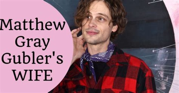 Matthew Gray Gubler's Wife: A Deep Dive into His Personal Life