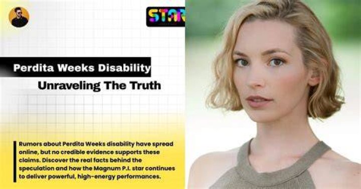 Perdita Weeks Disability: Understanding Her Journey and Advocacy