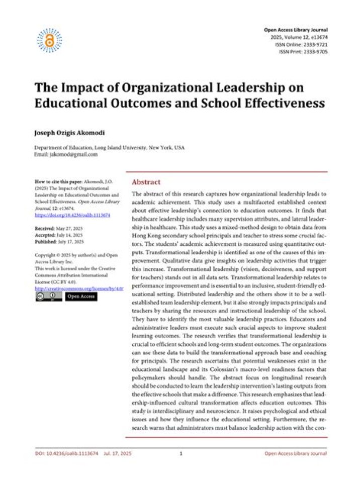 Principal Perry Lab Rats: Understanding the Impact of Educational Leadership on Student Success