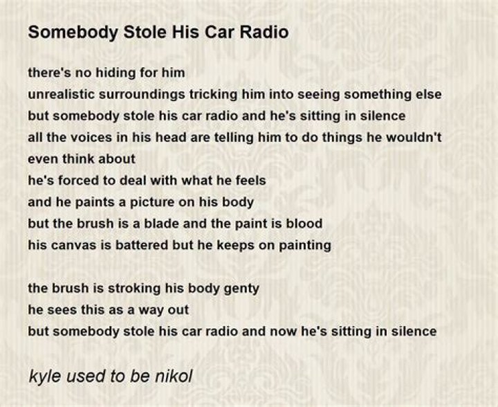 Somebody Stole My Car Radio: Understanding the Impact and Solutions