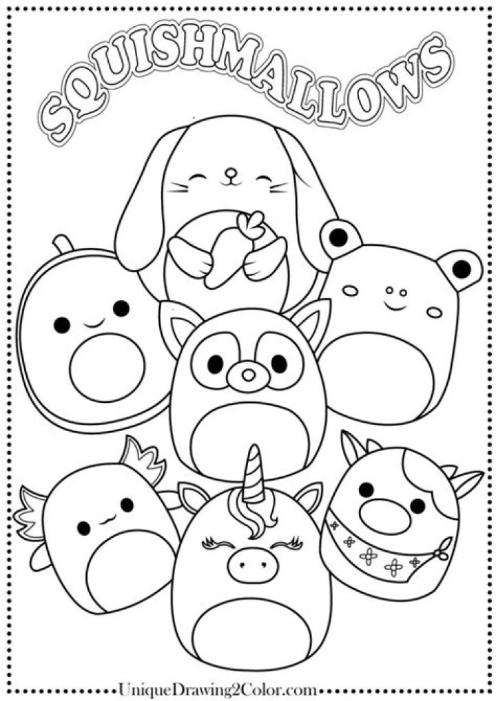 Squishmallow Coloring: Unleashing Creativity with Adorable Characters