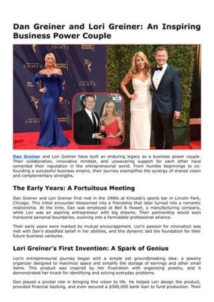 The Remarkable Journey of Dan Greiner: A Story of Innovation and Success