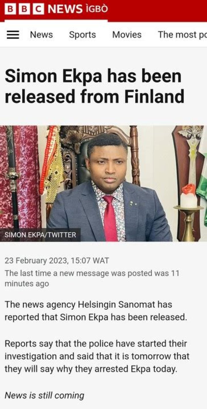 Today's News on Simon Ekpa: Stay Updated on Breaking Events