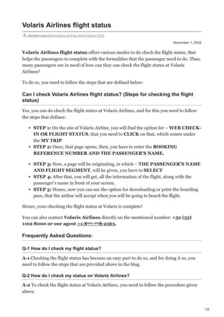 Volaris Flight Status: Everything You Need to Know
