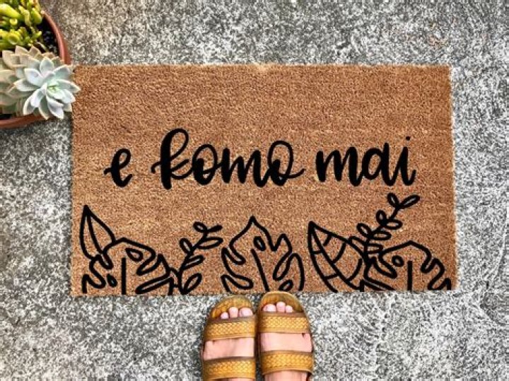 Welcome Home with an "E Komo Mai Doormat": A Perfect Blend of Warmth and Style